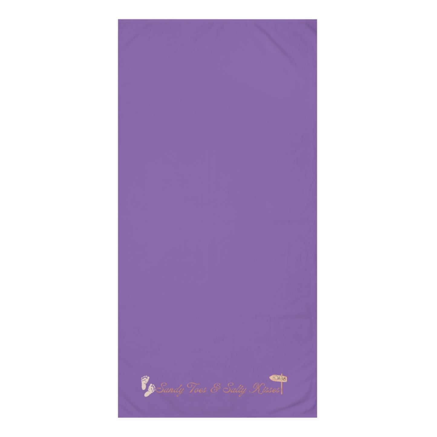 Sandy Toes & Salty Kisses" Mink-Cotton Bath Towel – Soft, Coastal-Inspired & Luxuriously Absorbent