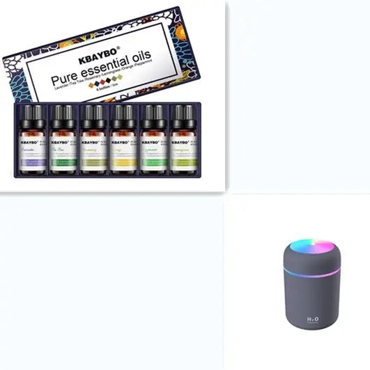 Aromatherapy Humidifier with Essential Oils Set | Ultrasonic Cool Mist Diffuser for Home, Wellness & Relaxation - ThriveMinded & WellHaven Co