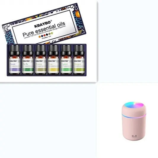 Aromatherapy Humidifier with Essential Oils Set | Ultrasonic Cool Mist Diffuser for Home, Wellness & Relaxation - ThriveMinded & WellHaven Co