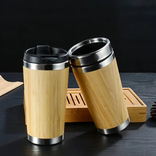 Bamboo Coffee Cup - ThriveMinded & WellHaven Co