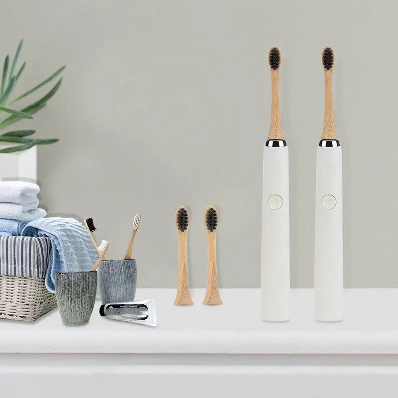 Biodegradable Organic Bamboo Electric Toothbrush Head - ThriveMinded & WellHaven Co