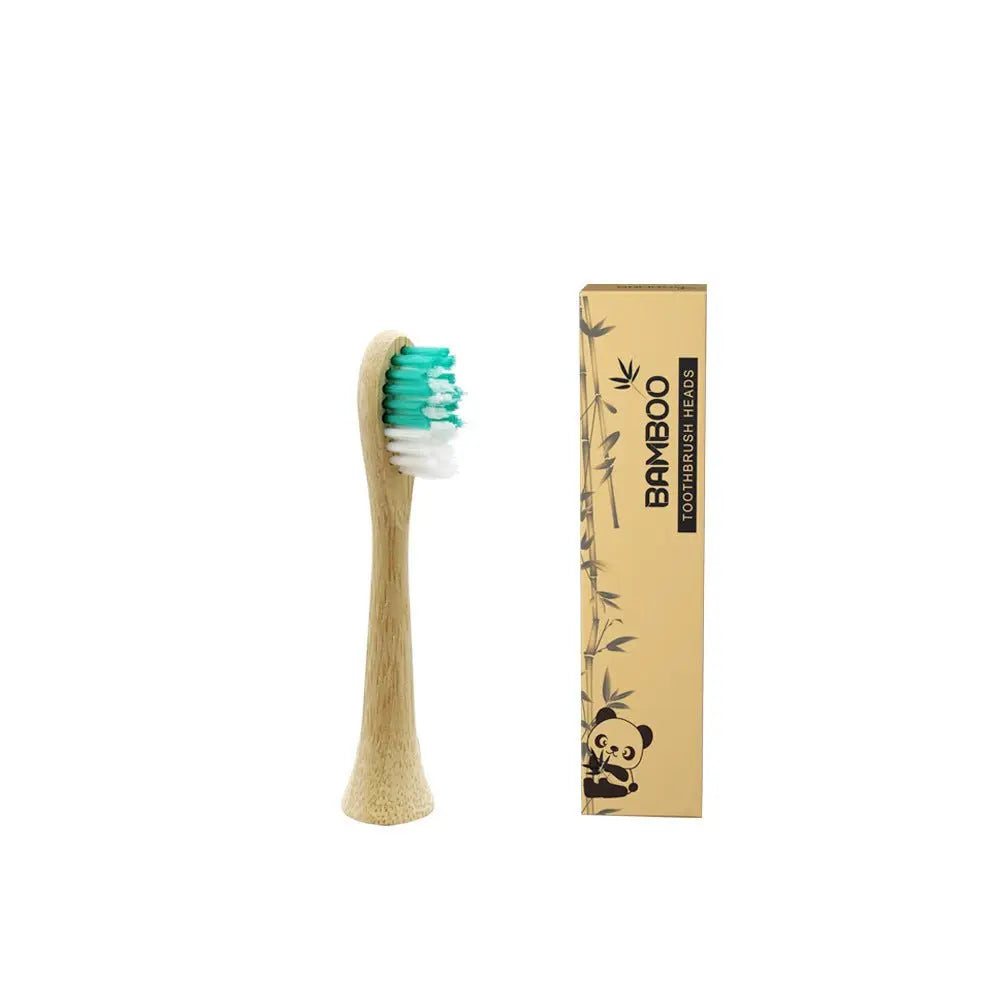 Biodegradable Organic Bamboo Electric Toothbrush Head - ThriveMinded & WellHaven Co
