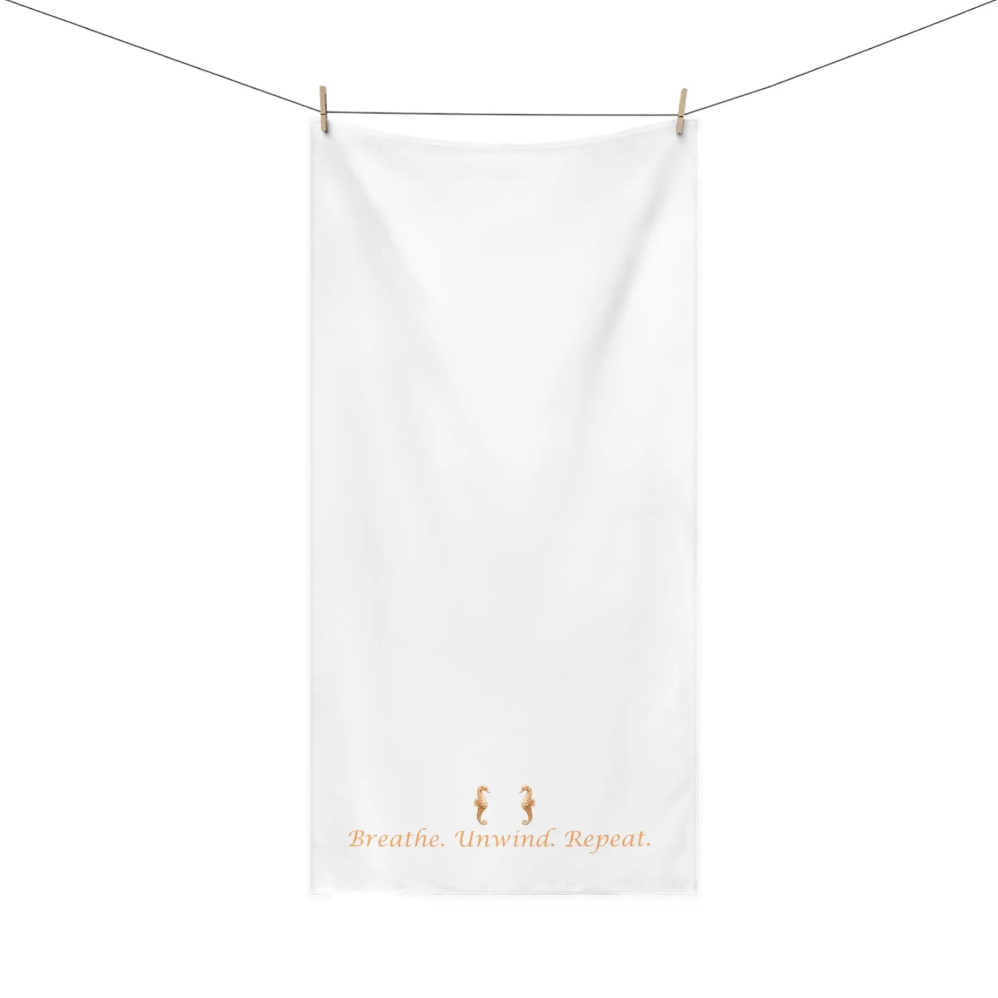 Breathe. Unwind. Repeat." Mink - Cotton Bath Towel – Soft, Luxurious & Spa - Like Comfort - ThriveMinded & WellHaven Co