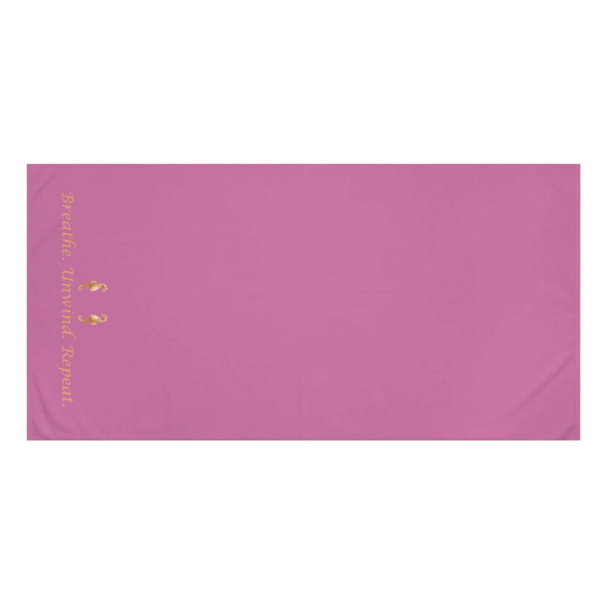 Breathe. Unwind. Repeat." Mink - Cotton Bath Towel – Soft, Luxurious & Spa - Like Comfort - ThriveMinded & WellHaven Co