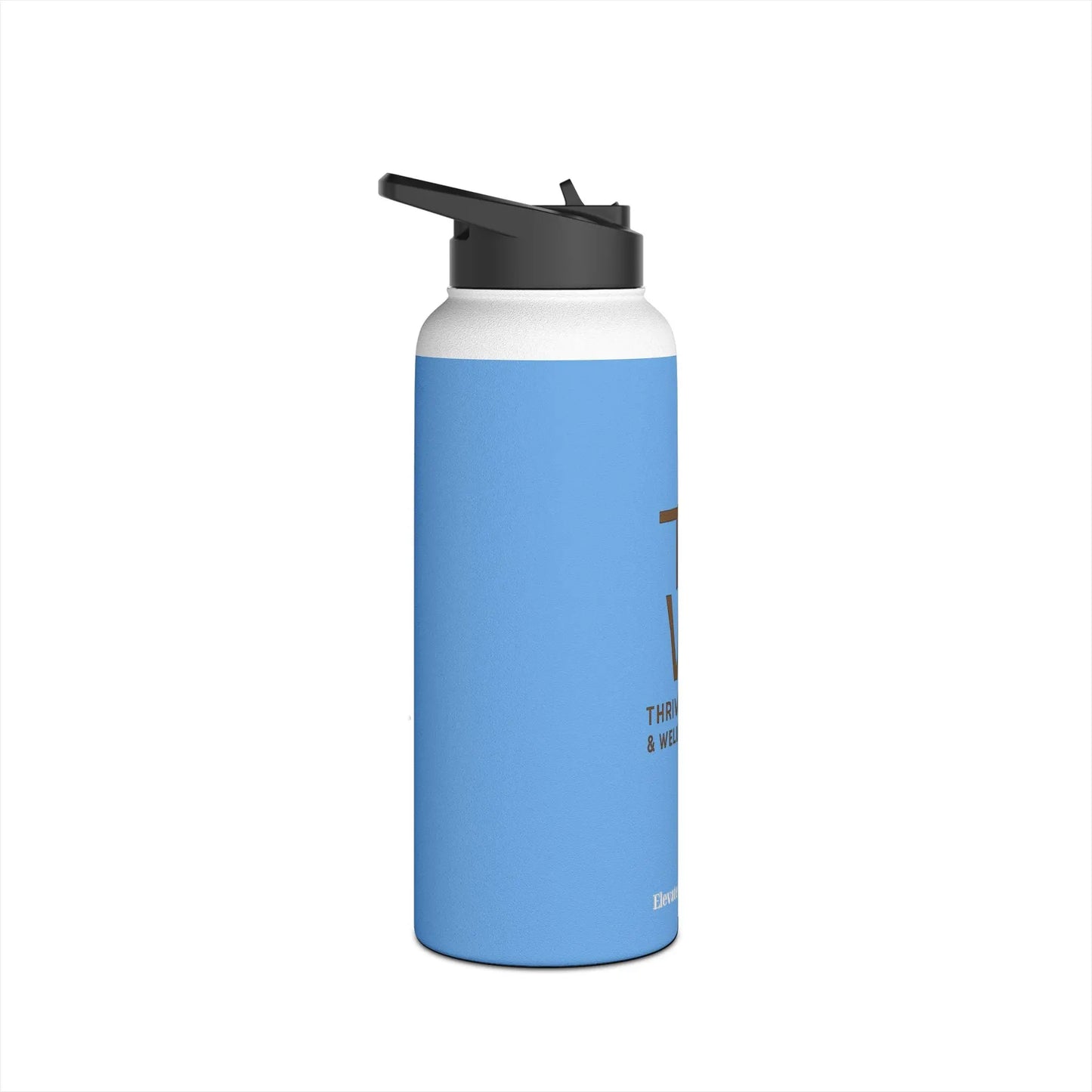 Custom Stainless Steel Water Bottle with Straw Lid – Insulated Reusable Drink Bottle by ThriveMinded & WellHaven Co | Eco - Friendly, Leak - Proof, Hot & Cold Flask for Gym, Travel, Office - ThriveMinded & WellHaven Co