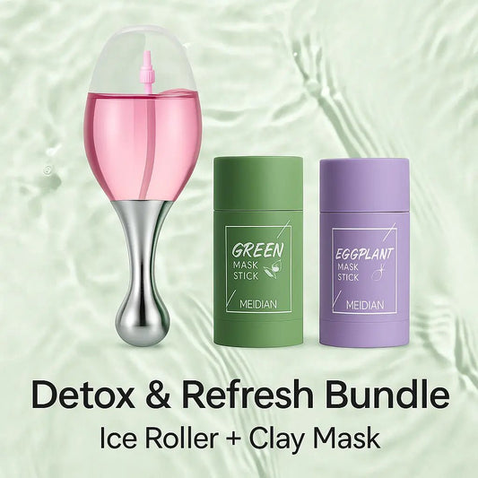 Detox & Refresh Bundle – Ice Roller + Clay Mask - ThriveMinded & WellHaven Co