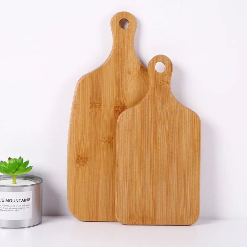 Eco - Friendly Bamboo Cutting Board with Handle – Sustainable Kitchen Essential | ThriveMinded & WellHaven Co - ThriveMinded & WellHaven Co