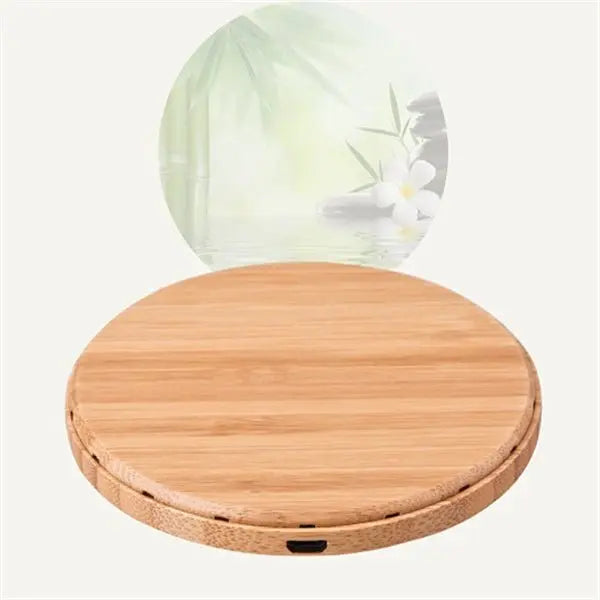 Eco - Friendly Bamboo Wireless Charger – Fast Charging Pad for iPhone & Android - ThriveMinded & WellHaven Co