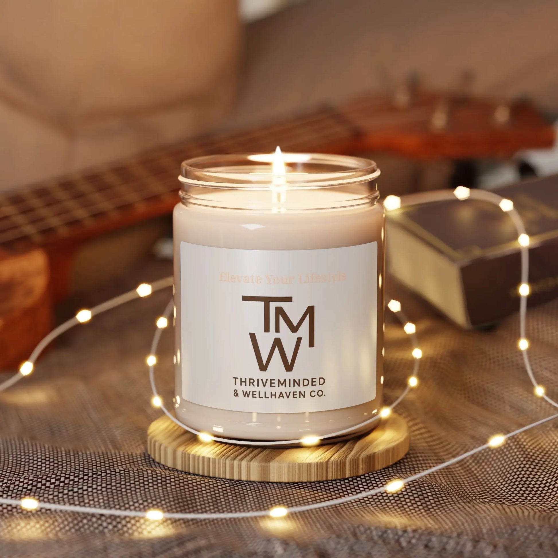 Eco - Friendly Scented Soy Candle | ThriveMinded & WellHaven Co | Hand - Poured Aromatherapy Candle | Natural Soy Wax | Sustainable Gift Idea - ThriveMinded & WellHaven Co