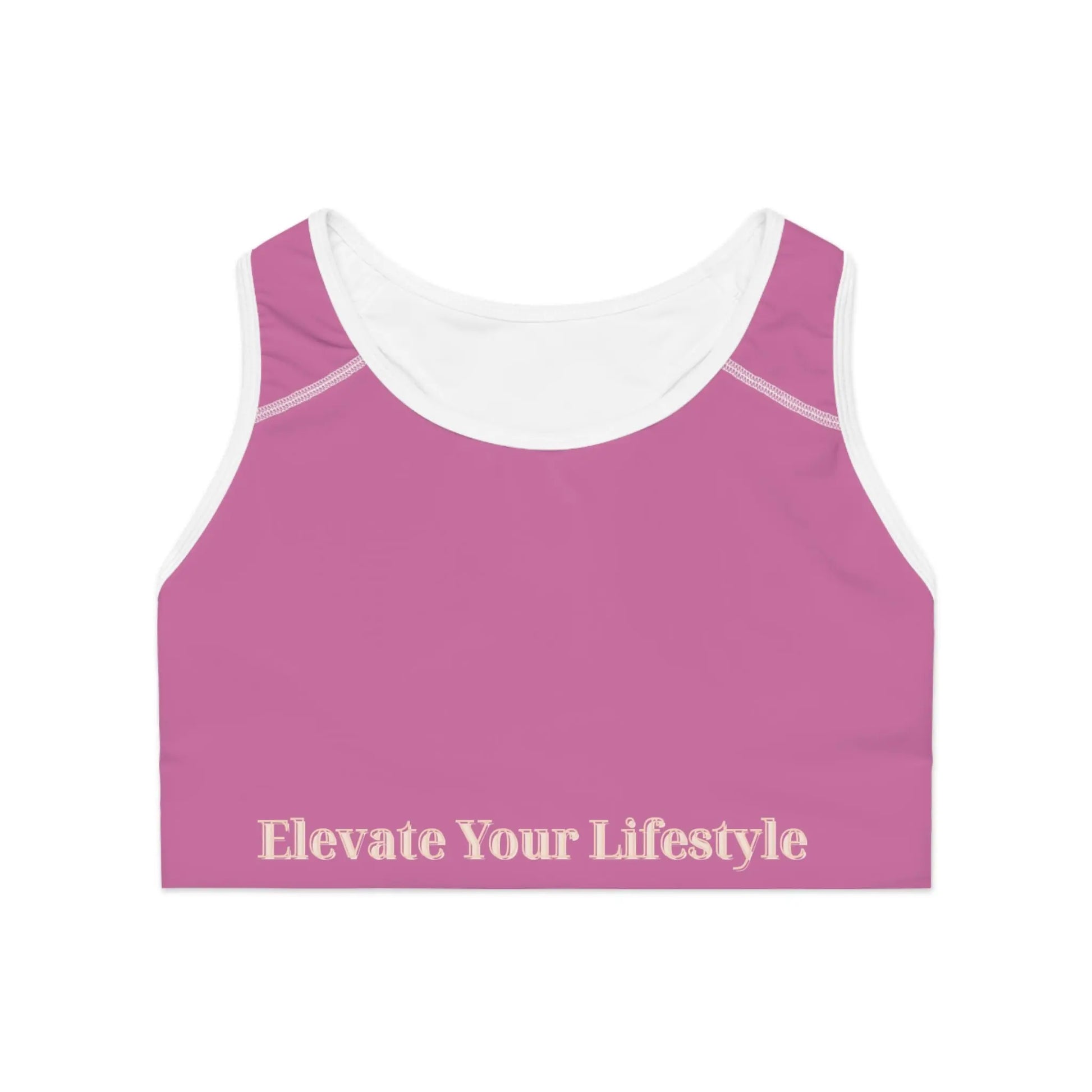 Elevate Your Lifestyle Sports Bra - Stylish Workout Top, Activewear for Fitness, Gym, Yoga, Athleisure, Gift for Her - ThriveMinded & WellHaven Co