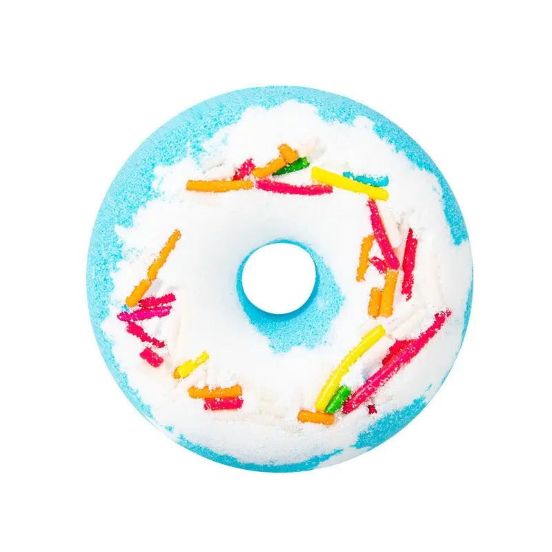 Explosion Dried Flower Bath Bomb Donut | Aromatherapy Oil & Bath Salt Set for Relaxing Spa Experience - ThriveMinded & WellHaven Co