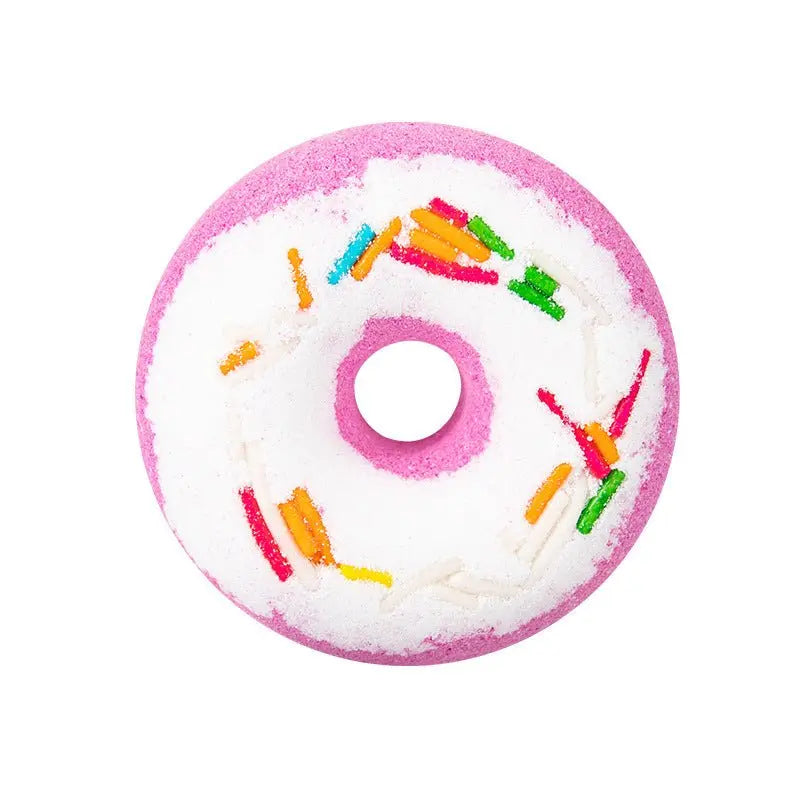 Explosion Dried Flower Bath Bomb Donut | Aromatherapy Oil & Bath Salt Set for Relaxing Spa Experience - ThriveMinded & WellHaven Co