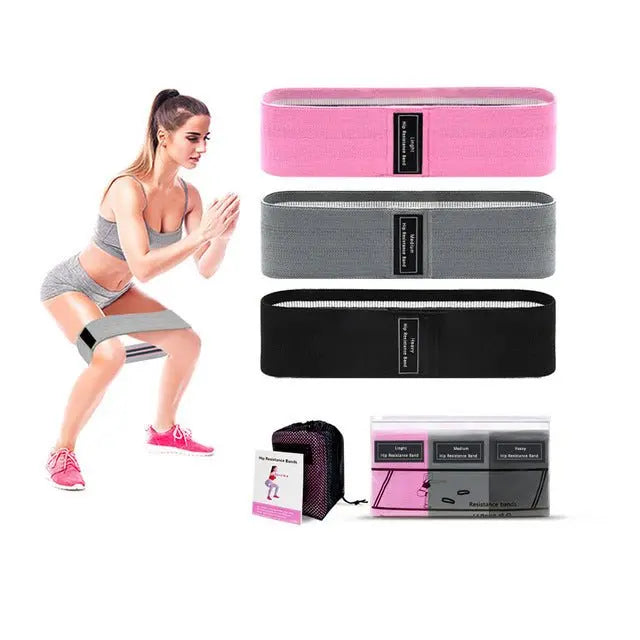 Fabric Resistance Bands – Non - Slip Workout Bands for Glutes, Legs & Full - Body Training - ThriveMinded & WellHaven Co