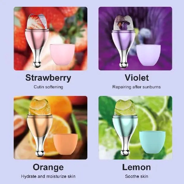 Facial Massage Ice Roller with Spray Silicone Skin - ThriveMinded & WellHaven Co