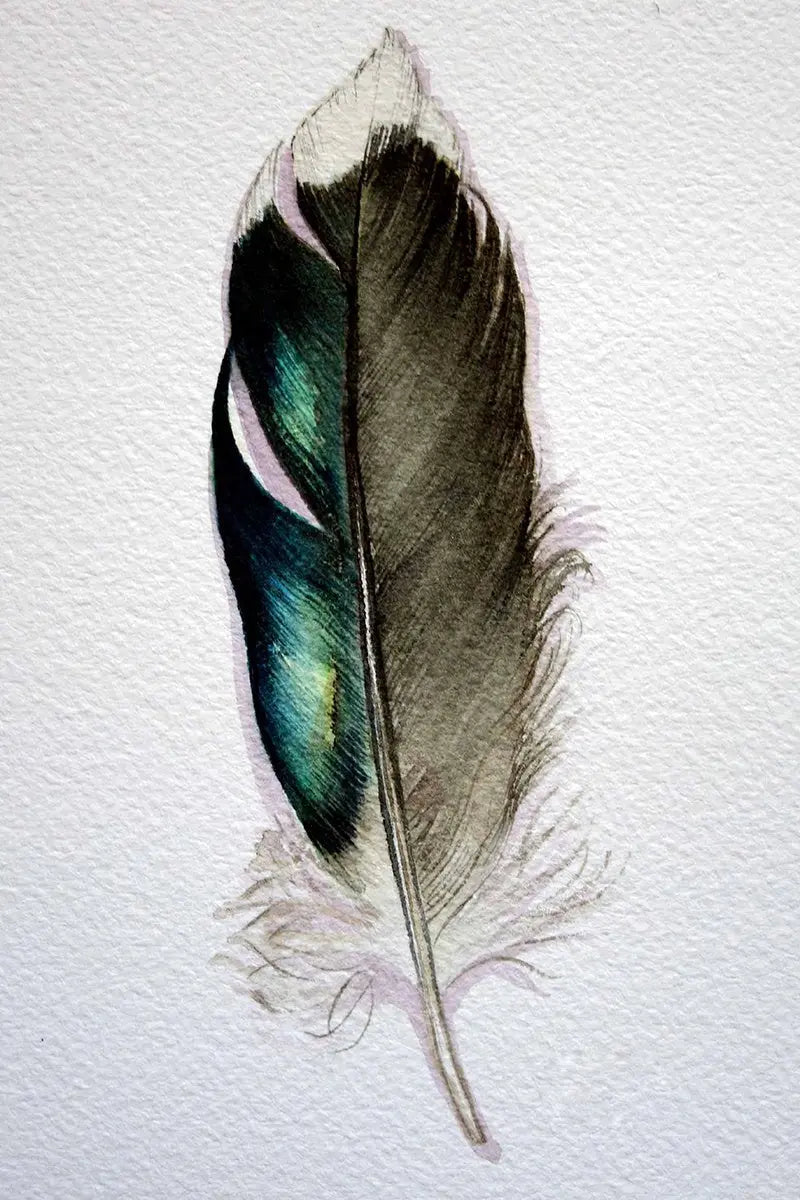 Feather Hanging Wall Art – Elegant Living Room Wall Décor - ThriveMinded & WellHaven Co