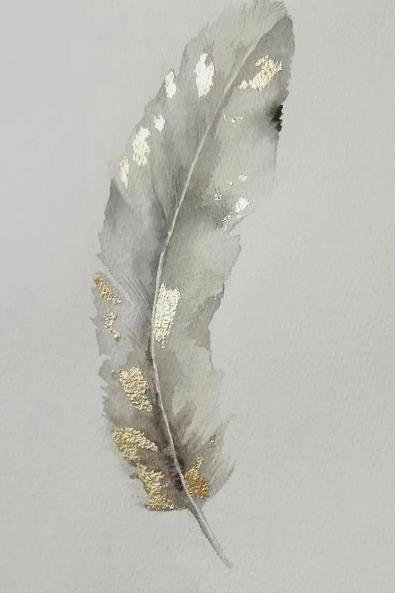 Feather Hanging Wall Art – Elegant Living Room Wall Décor - ThriveMinded & WellHaven Co