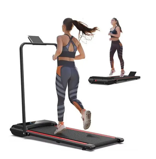 Folding Electric Treadmill – Compact Running Machine for Home | Portable Fitness Workout with LED Display & Shock Absorption - ThriveMinded & WellHaven Co