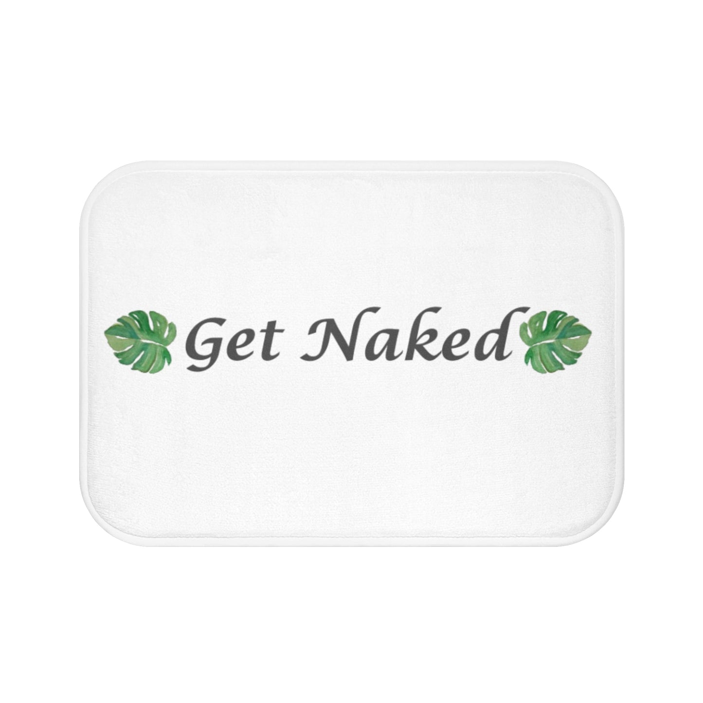 Get Naked Bath Mat - Funny Bathroom Decor for Tropical Vibes - ThriveMinded & WellHaven Co