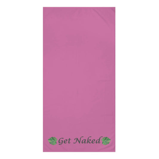 Get Naked" Mink - Cotton Bath Towel – Soft, Funny & Modern Bathroom Essential - ThriveMinded & WellHaven Co