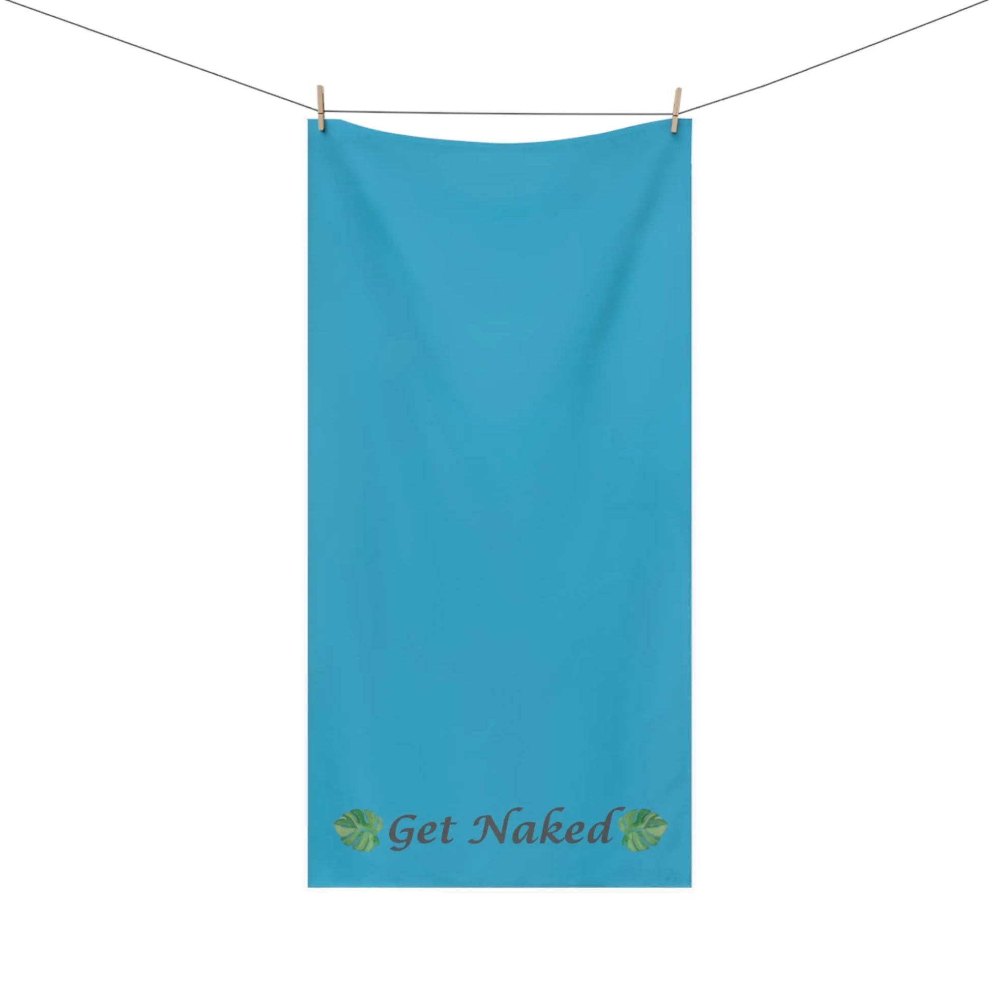 Get Naked" Mink - Cotton Bath Towel – Soft, Funny & Modern Bathroom Essential - ThriveMinded & WellHaven Co