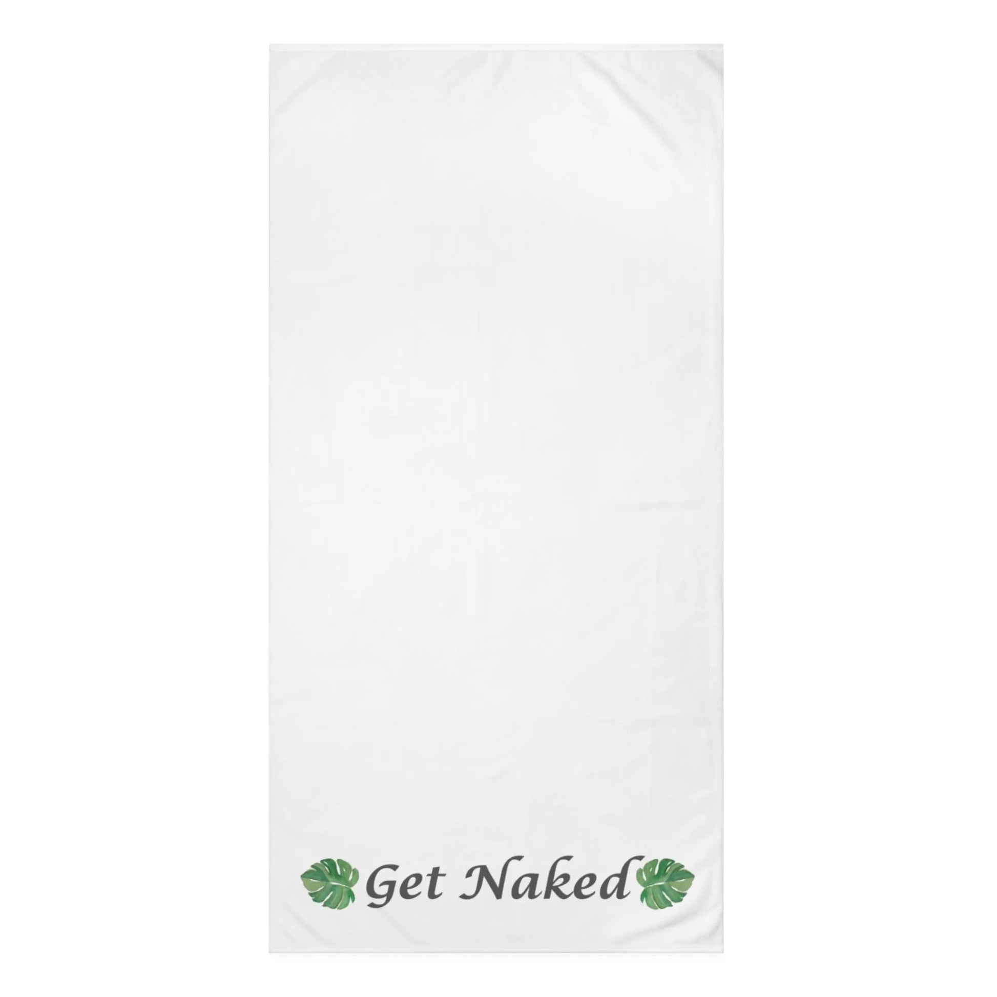 Get Naked" Mink - Cotton Bath Towel – Soft, Funny & Modern Bathroom Essential - ThriveMinded & WellHaven Co