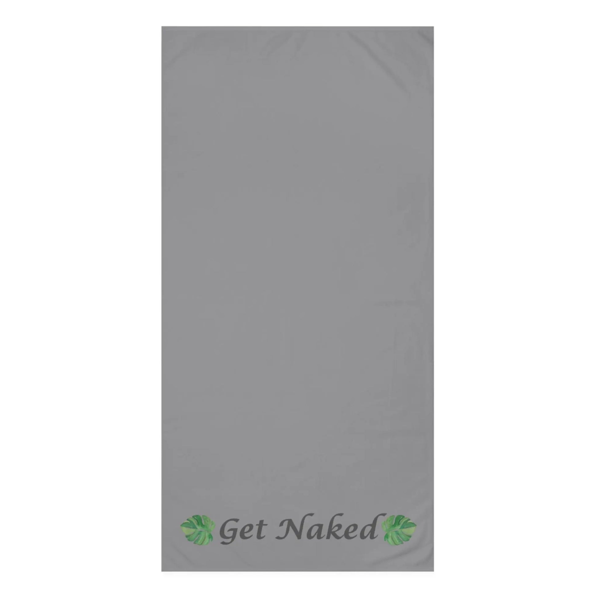 Get Naked" Mink - Cotton Bath Towel – Soft, Funny & Modern Bathroom Essential - ThriveMinded & WellHaven Co