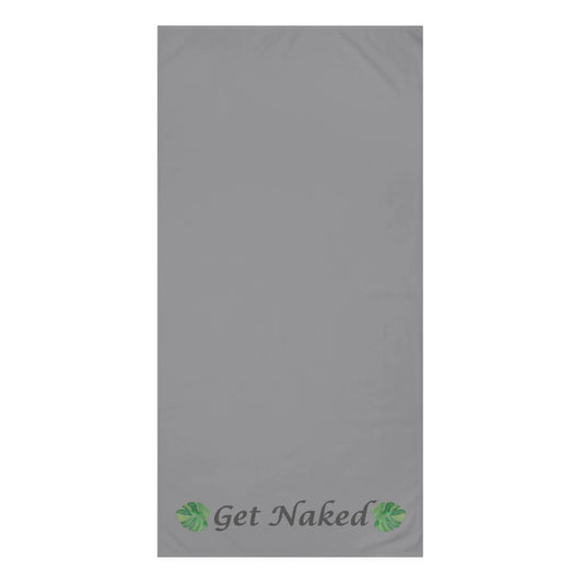 Get Naked" Mink - Cotton Bath Towel – Soft, Funny & Modern Bathroom Essential - ThriveMinded & WellHaven Co