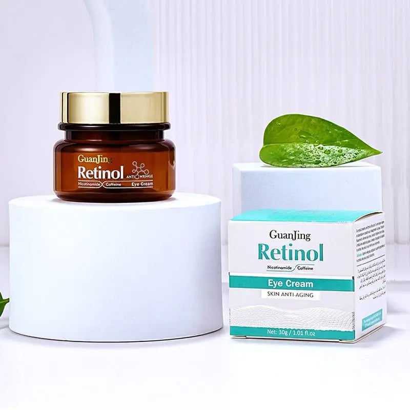 GUANJING Retinol Eye Cream – Vegan, Organic Anti - Aging & Whitening Moisturizer for Dark Circles & Wrinkles - ThriveMinded & WellHaven Co