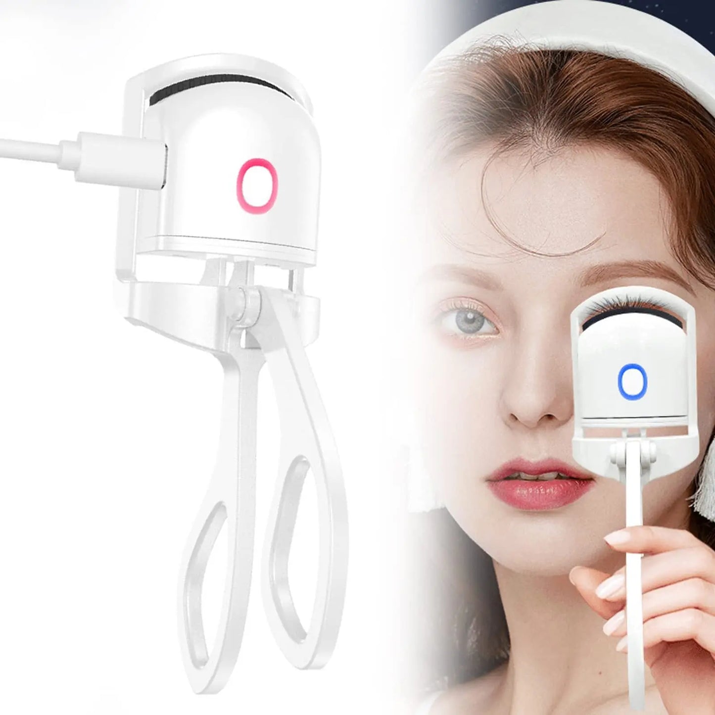 Heated Eyelash Curler | Portable Rechargeable Temperature Control Lash Tool - ThriveMinded & WellHaven Co
