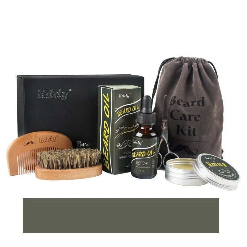 Men’s Premium Beard Care Kit with Essential Oils | Grooming Set for Beard Growth, Conditioning & Styling - ThriveMinded & WellHaven Co
