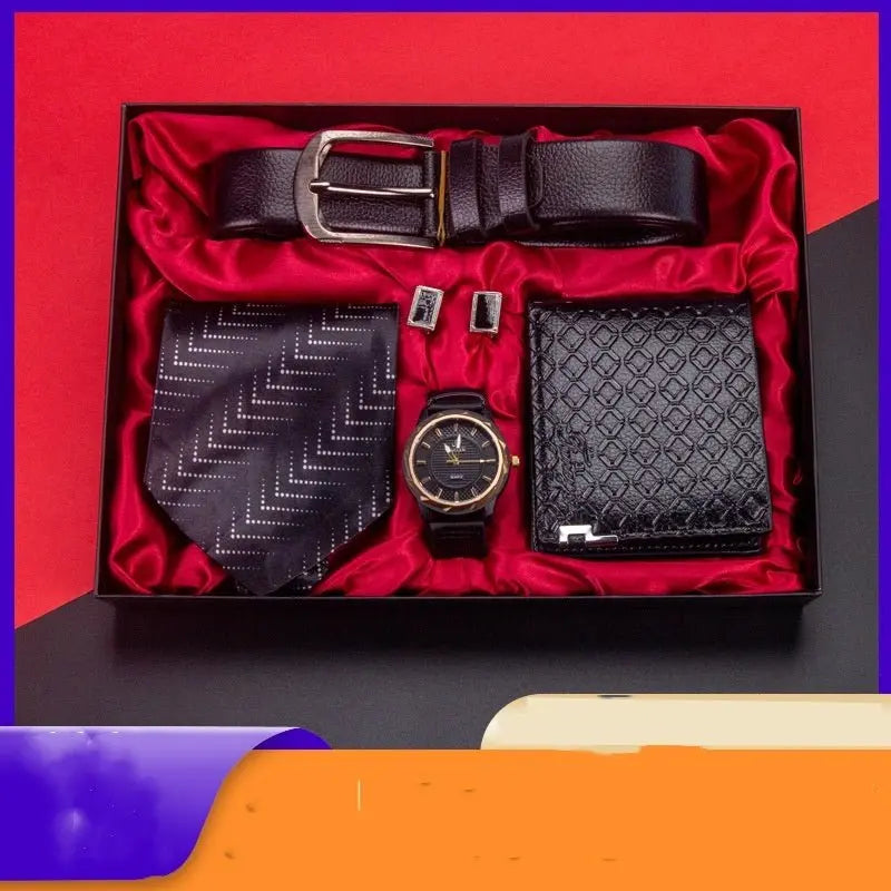 Men’s Quartz Watch Gift Set | Father’s Day Business Gift Suit | Elegant Timepiece with Premium Packaging - ThriveMinded & WellHaven Co