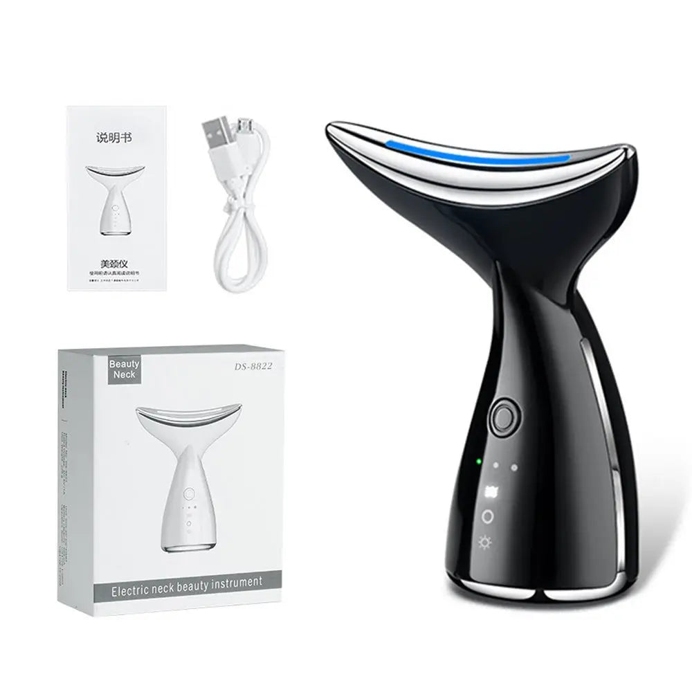 Microcurrent Neck & Face Beauty Device with 3 - Color LED Photon Therapy - ThriveMinded & WellHaven Co