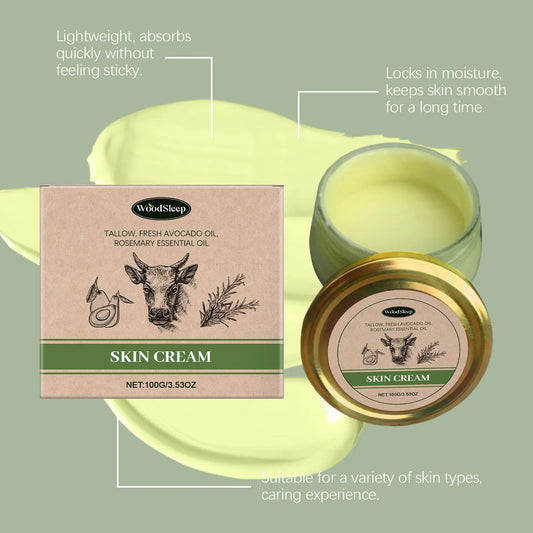 Natural cow fat - based cream designed to hydrate and repair skin. - ThriveMinded & WellHaven Co