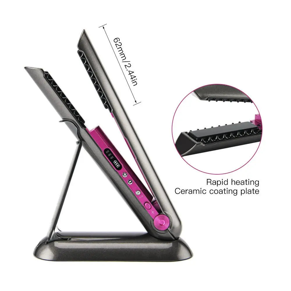 Professional 2 - in - 1 Cordless Hair Straightener & Curler - ThriveMinded & WellHaven Co