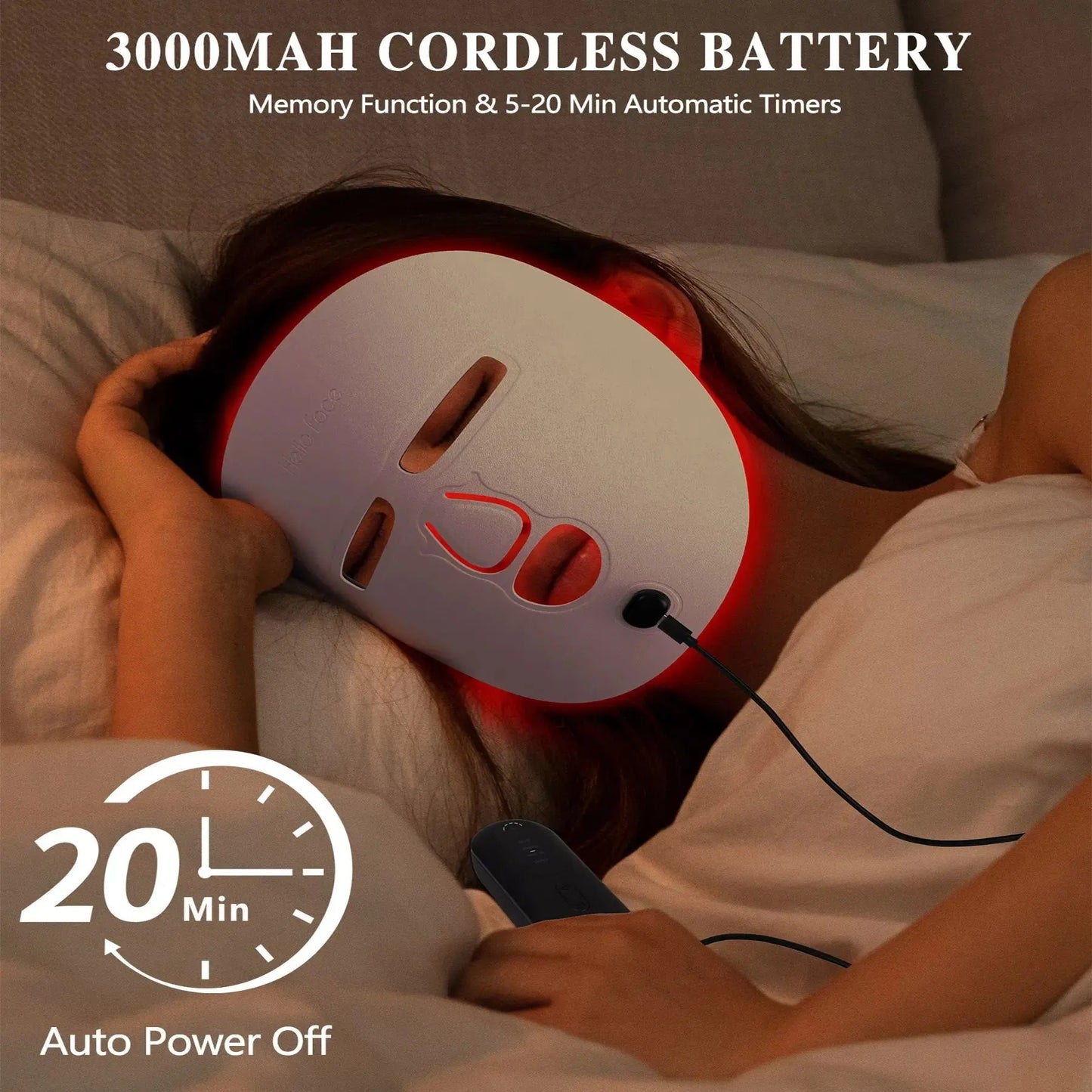 Professional LED Face Mask – Glow On the Go | Salon - Quality Skincare Light Therapy at Home - ThriveMinded & WellHaven Co