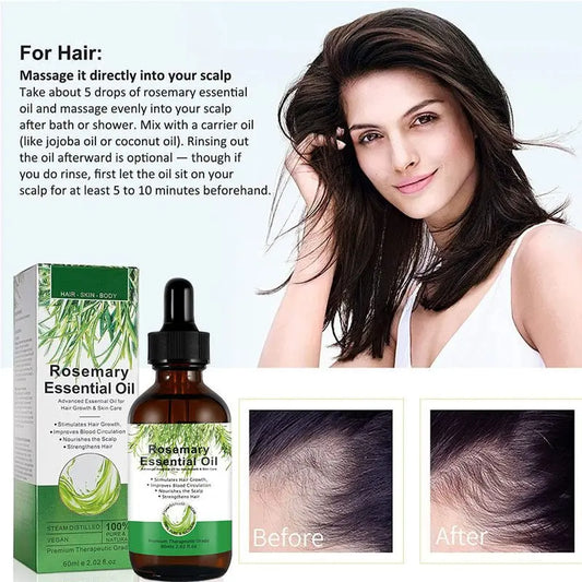 Rosemary Hair Growth Serum – Strengthen & Nourish Hair | ThriveMinded - ThriveMinded & WellHaven Co