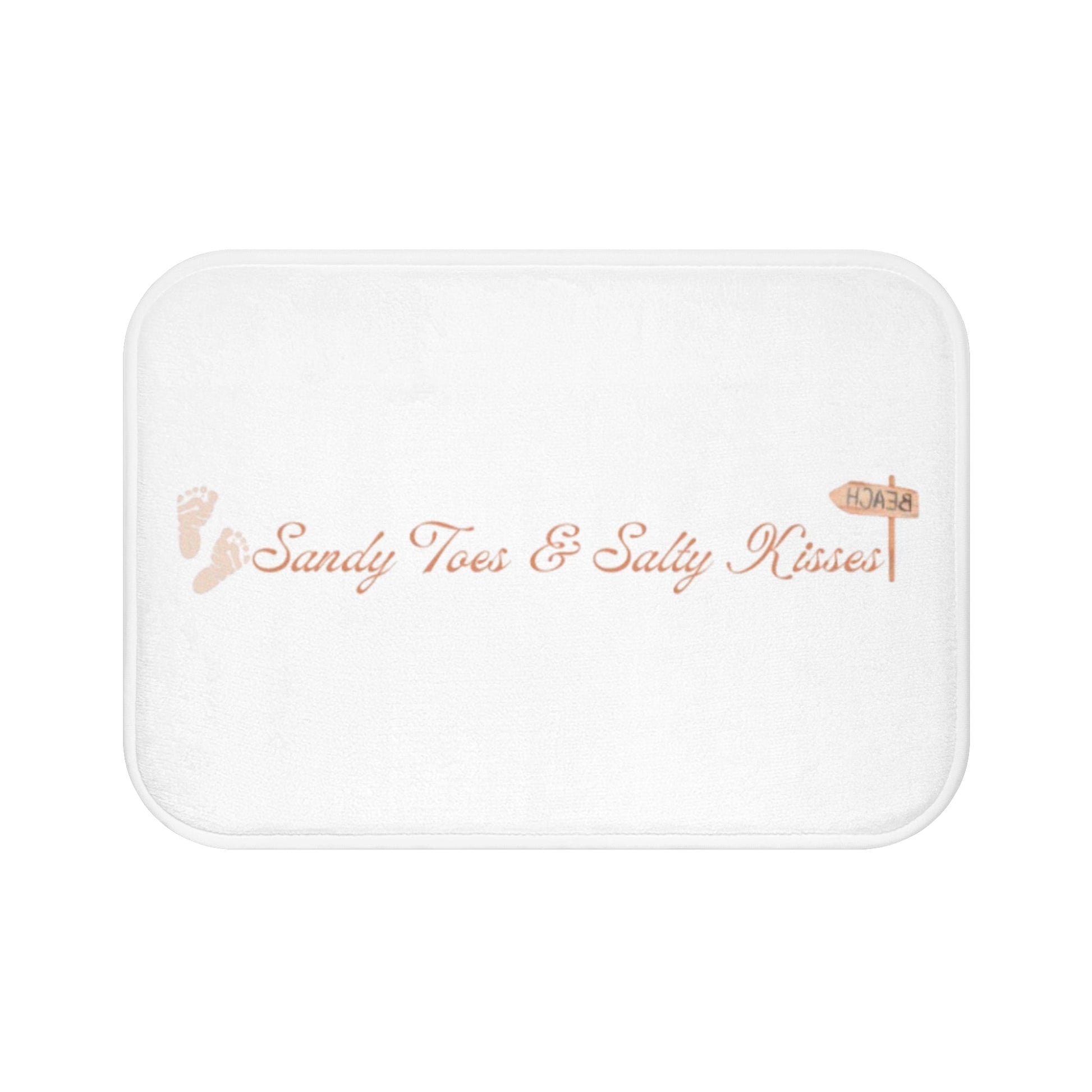 Sandy Toes Bath Mat, Coastal Home Decor, Beach Lover Gift, Relaxing Bathroom Accessories, Summer Vibes Mat - ThriveMinded & WellHaven Co