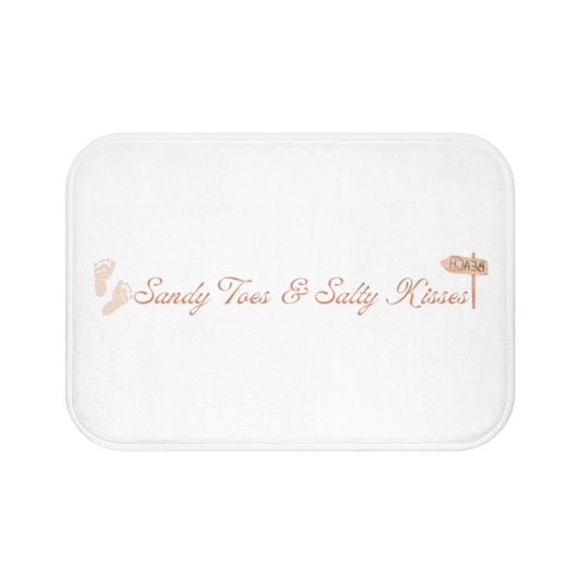 Sandy Toes Bath Mat, Coastal Home Decor, Beach Lover Gift, Relaxing Bathroom Accessories, Summer Vibes Mat - ThriveMinded & WellHaven Co