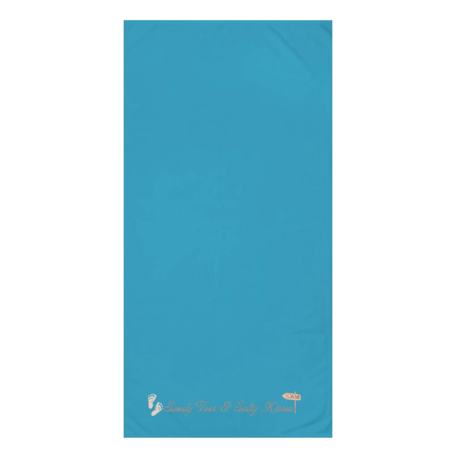 Sandy Toes & Salty Kisses" Mink - Cotton Bath Towel – Soft, Coastal - Inspired & Luxuriously Absorbent - ThriveMinded & WellHaven Co