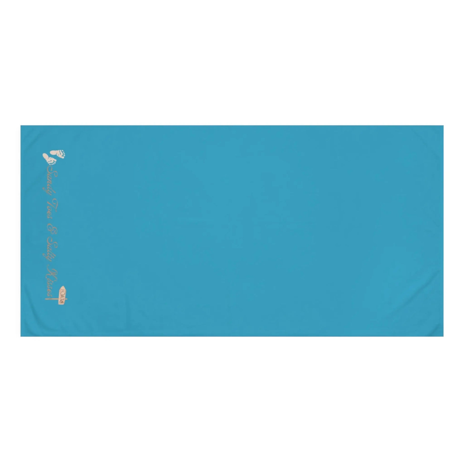 Sandy Toes & Salty Kisses" Mink - Cotton Bath Towel – Soft, Coastal - Inspired & Luxuriously Absorbent - ThriveMinded & WellHaven Co