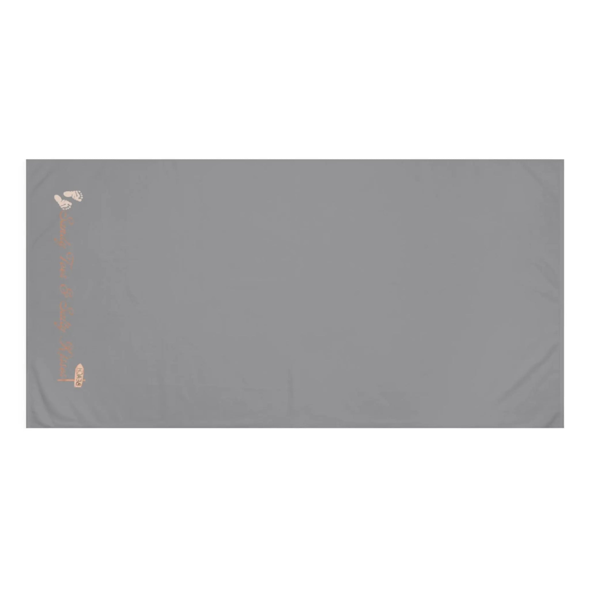 Sandy Toes & Salty Kisses" Mink - Cotton Bath Towel – Soft, Coastal - Inspired & Luxuriously Absorbent - ThriveMinded & WellHaven Co