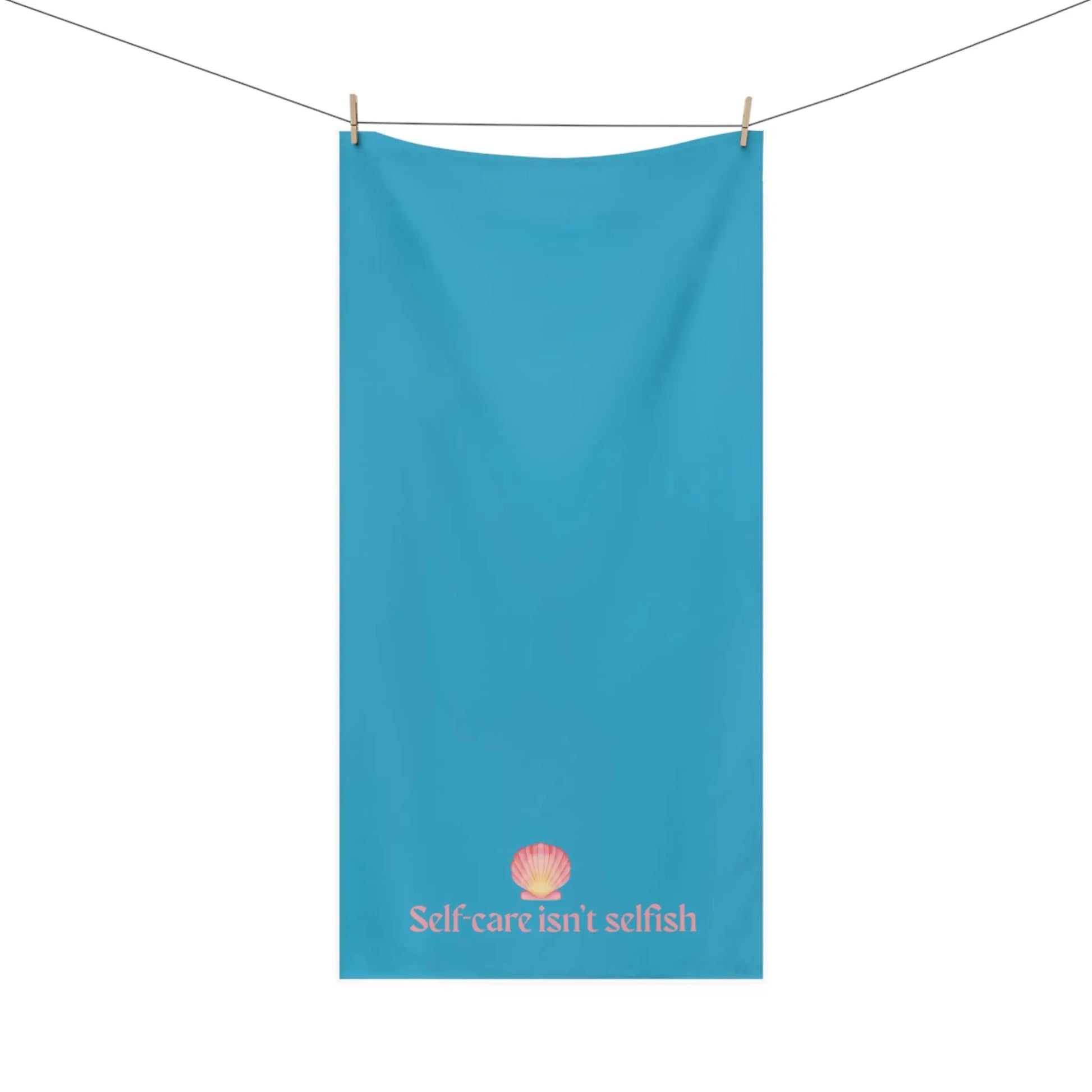 Self - Care Isn’t Selfish" Mink - Cotton Bath Towel – Soft, Luxurious & Wellness - Inspired - ThriveMinded & WellHaven Co