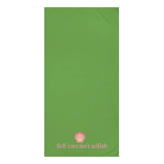 Self - Care Isn’t Selfish" Mink - Cotton Bath Towel – Soft, Luxurious & Wellness - Inspired - ThriveMinded & WellHaven Co