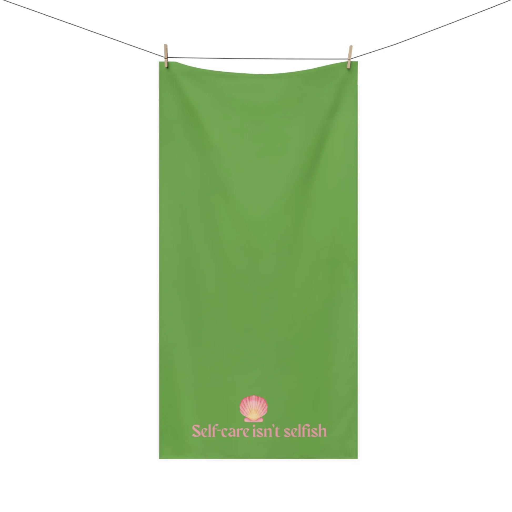 Self - Care Isn’t Selfish" Mink - Cotton Bath Towel – Soft, Luxurious & Wellness - Inspired - ThriveMinded & WellHaven Co