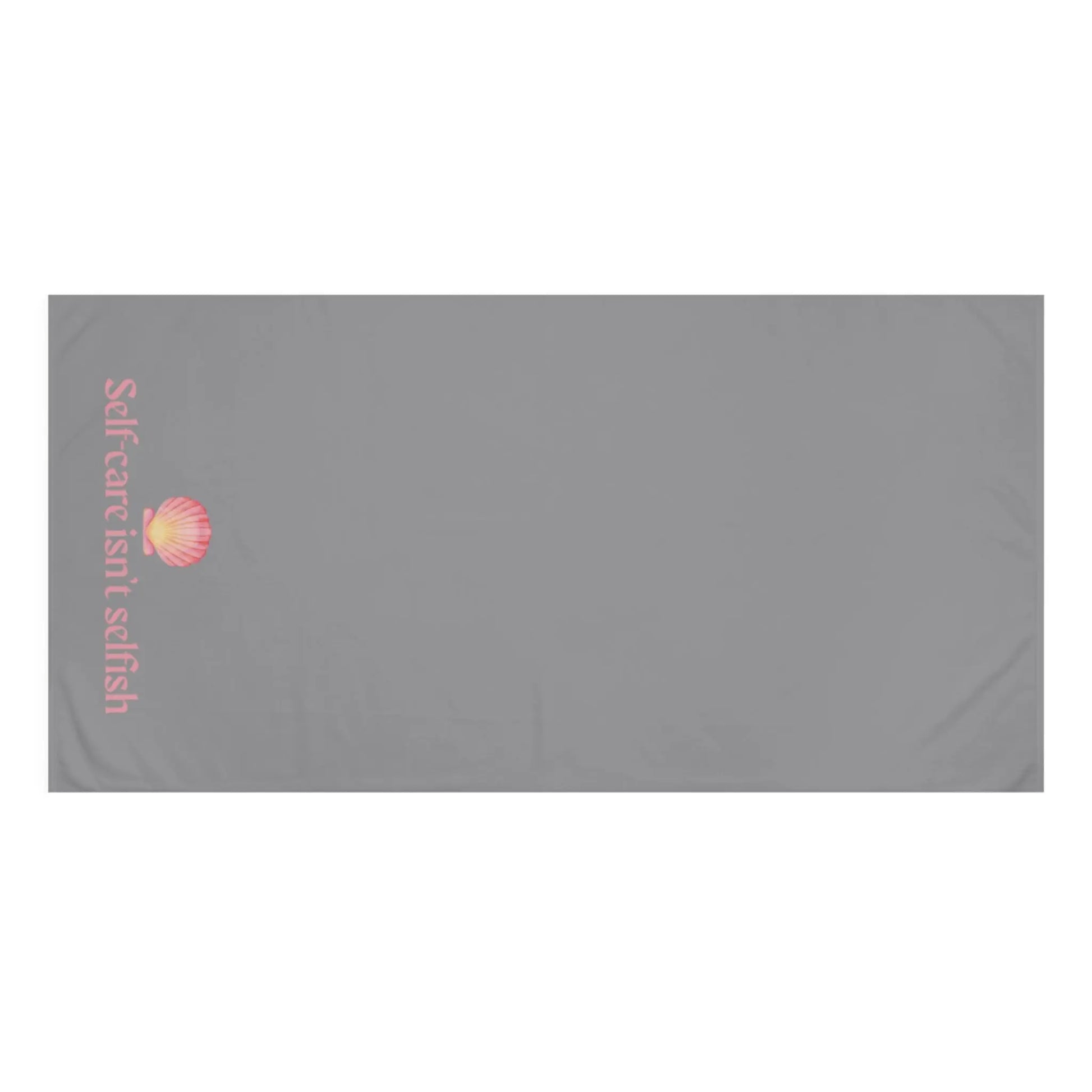 Self - Care Isn’t Selfish" Mink - Cotton Bath Towel – Soft, Luxurious & Wellness - Inspired - ThriveMinded & WellHaven Co
