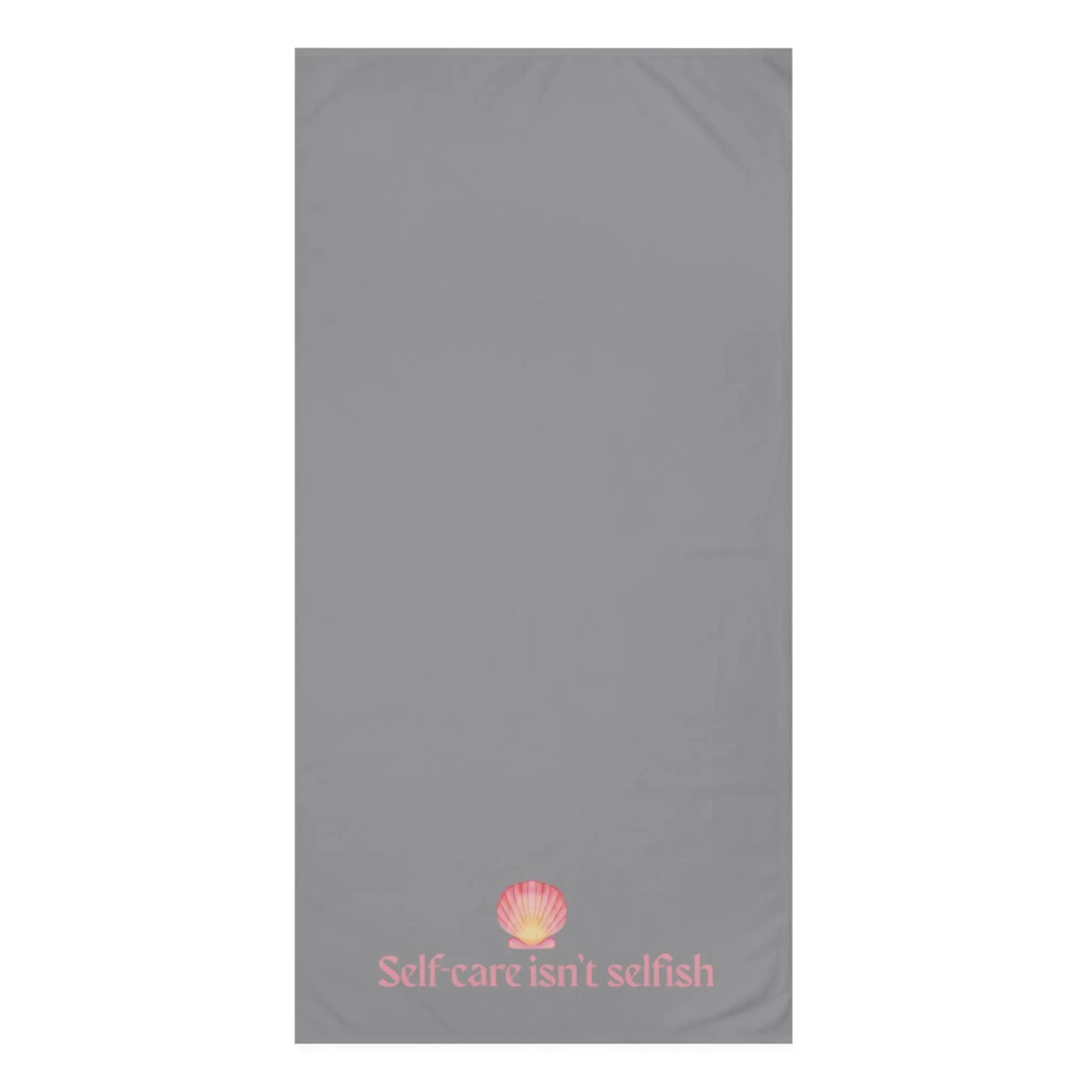 Self - Care Isn’t Selfish" Mink - Cotton Bath Towel – Soft, Luxurious & Wellness - Inspired - ThriveMinded & WellHaven Co
