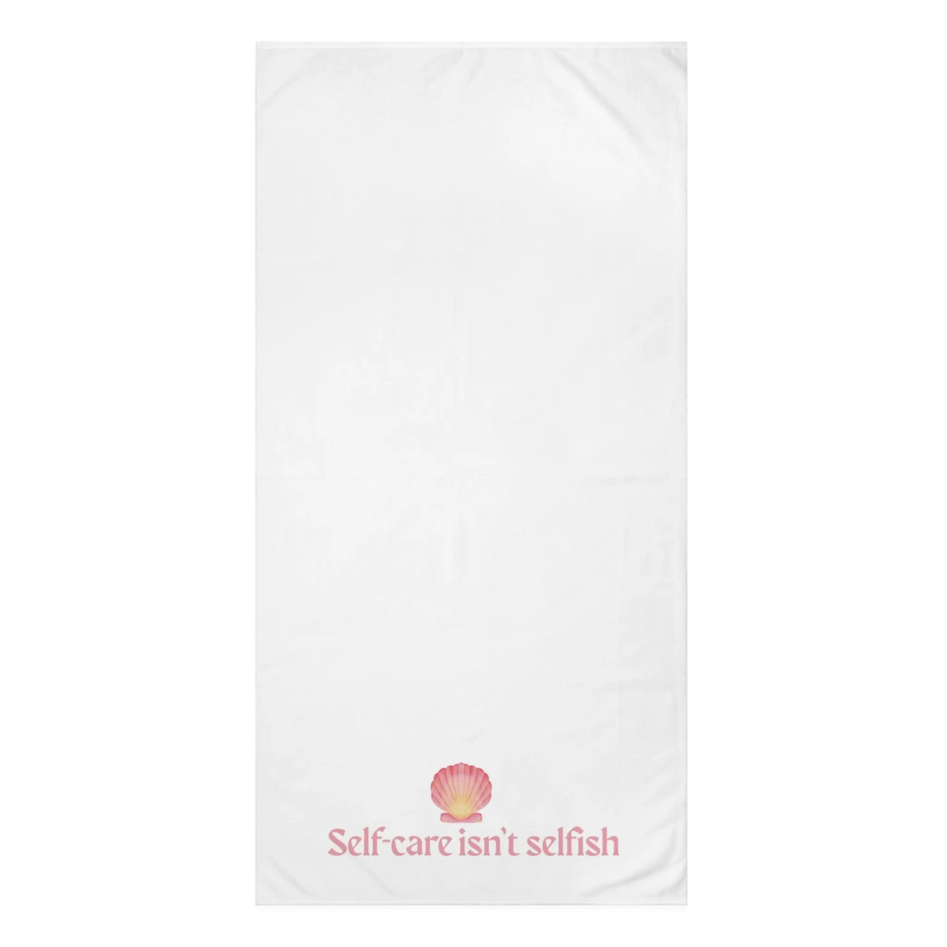 Self - Care Isn’t Selfish" Mink - Cotton Bath Towel – Soft, Luxurious & Wellness - Inspired - ThriveMinded & WellHaven Co