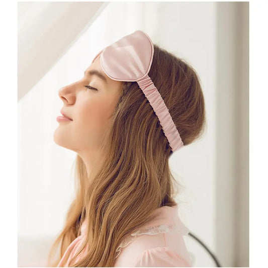Silk Sleep Natural Sleeping Eye Mask Eyeshade Cover. - ThriveMinded & WellHaven Co