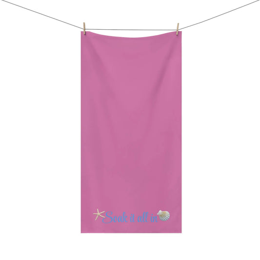 "Soak It All In" Mink - Cotton Bath Towel – Soft, Absorbent & Spa - Inspired - ThriveMinded & WellHaven Co
