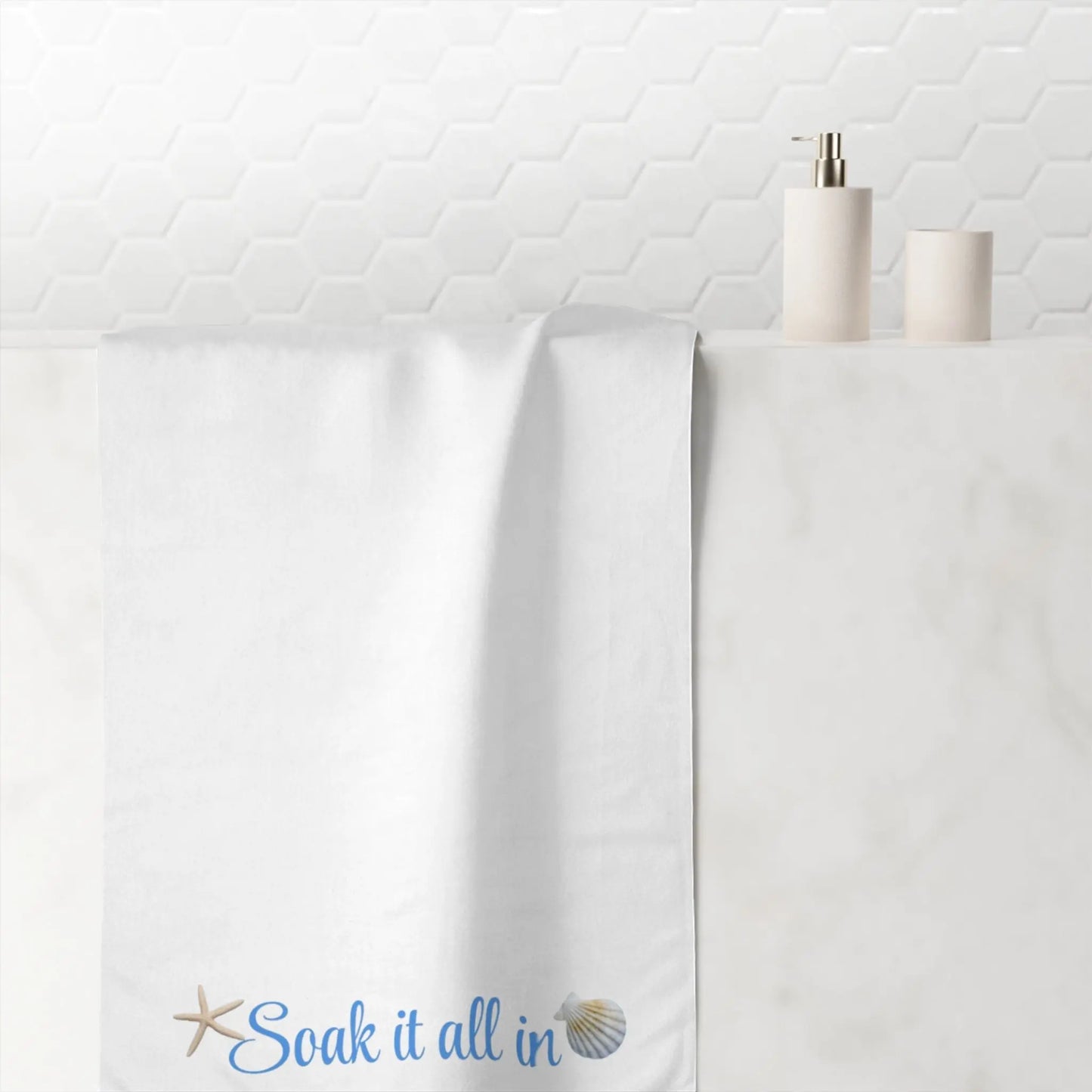 Soak It All In" Mink - Cotton Bath Towel – Soft, Absorbent & Spa - Inspired - ThriveMinded & WellHaven Co